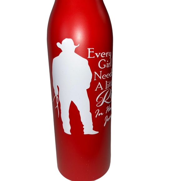 New Travel Metal Water Bottle Drink Bottle 20oz Twist Cap Carry Handle - Picture 3 of 4